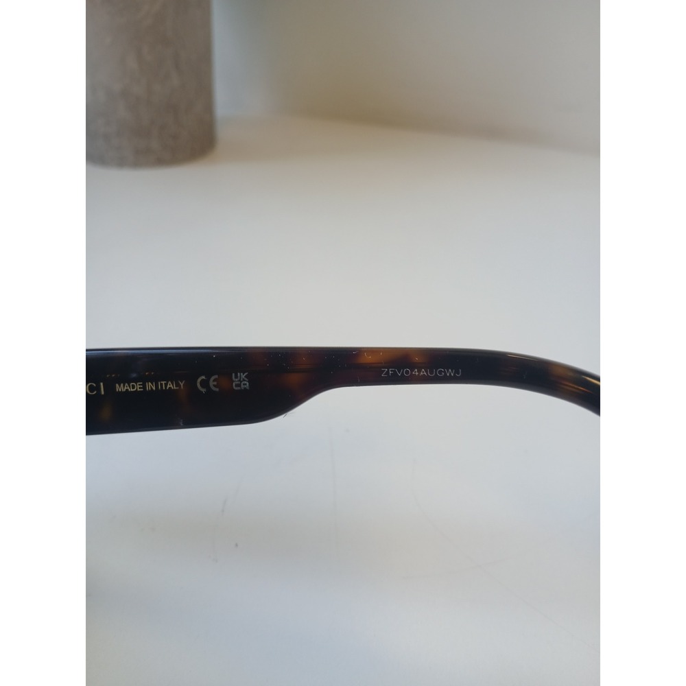 Gucci GG0460S Cat Eye Sunglasses Tortoise Shell Web Stripe Made in Italy 53mm - Picture 5 of 8
